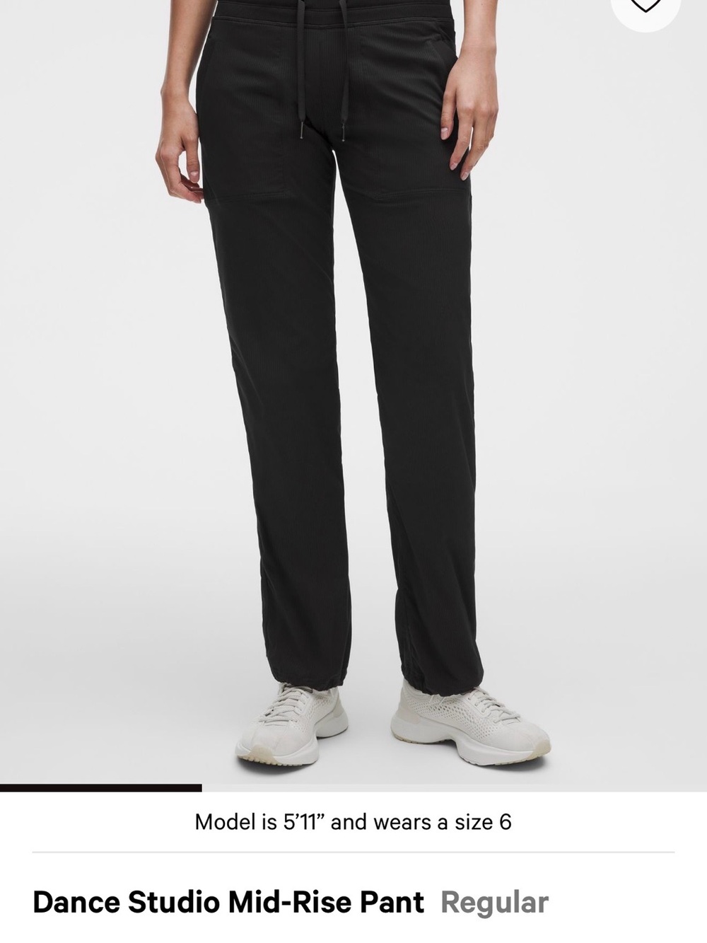 lululemon athletica Black Dance Studio Mid-Rise Track Pants